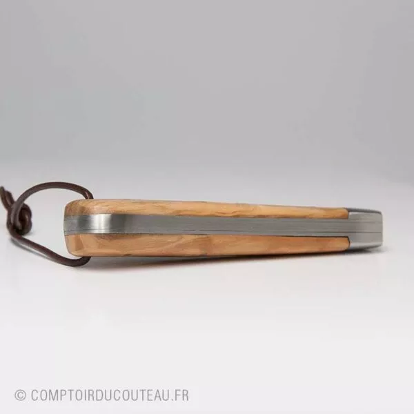 couteau breton armor bois olivier médaillon triskel