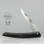 Couteau Le Thiers® Bois d'Ébène Guilloché à la Main