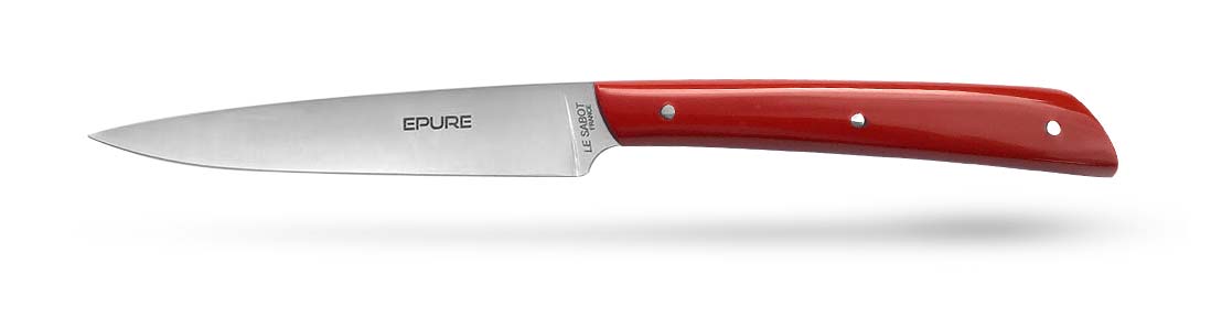 couteaux de table rouge modele epure thiers