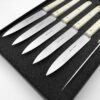 coffret 6 couteaux de table écru (sable) Le Richelieu fabriqué à thiers
