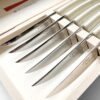 coffret de 6 couteau de table le thiers manche ecru