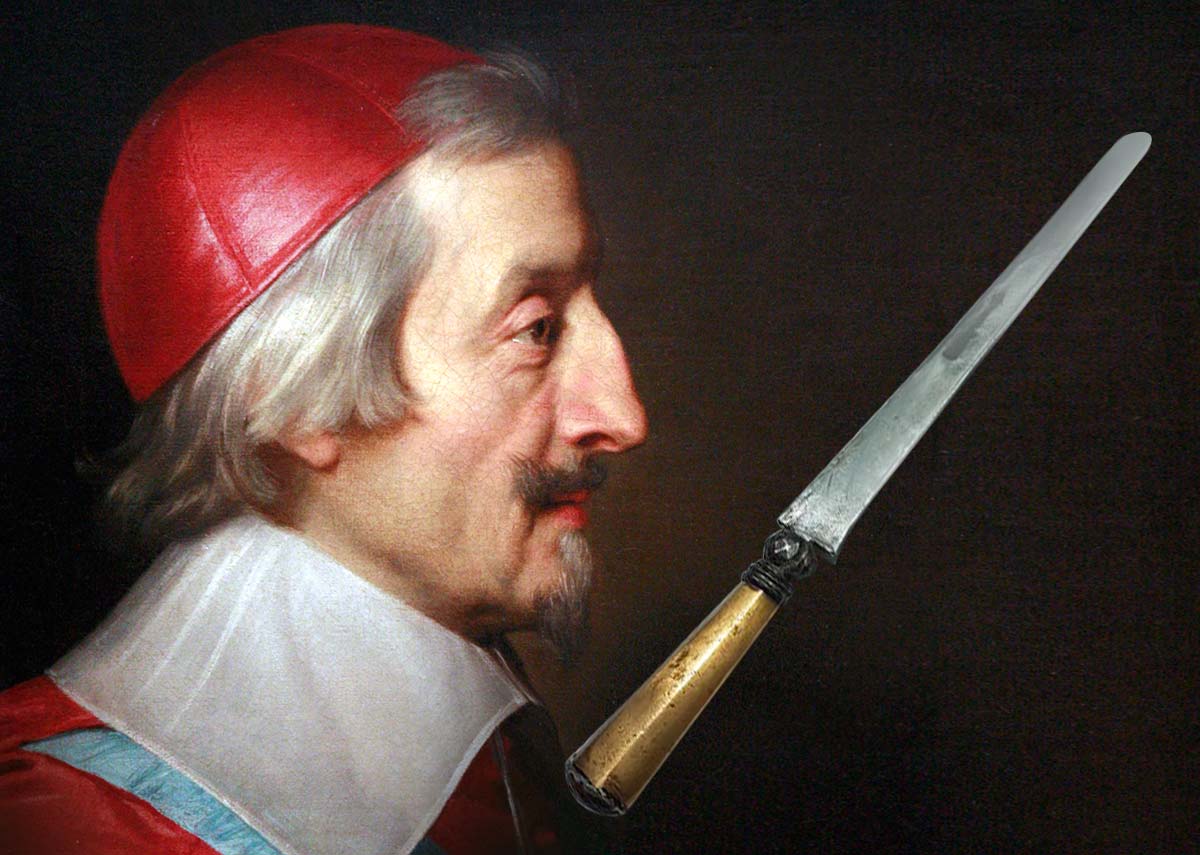 Richelieu est-il vraiment l'inventeur du couteau de table ? • Comptoir du  Couteau