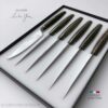 coffret 6 couteaux de table Nontron modele Basic design Christian Ghion