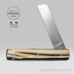 Couteau le 20/20® Manche Ivoire de Mammouth résine noire