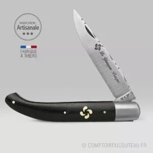 véritable yatagan basque en bois d'ébène