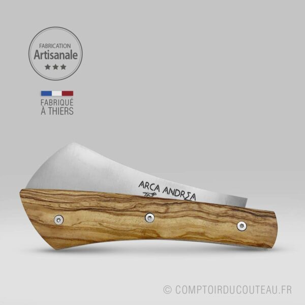 couteau fabriqué à thiers arca andrea bois olivier