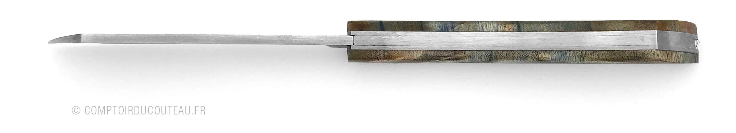couteau arca andrea bois de fourche de peuplier vue dessus