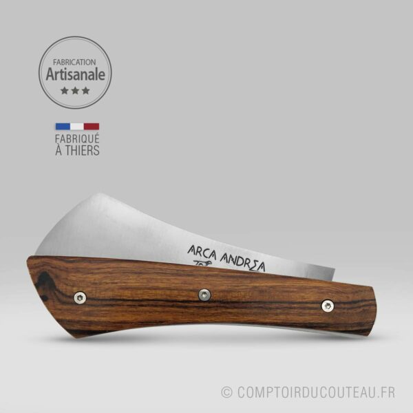 couteau fabriqué à thiers arca andrea bois de fer