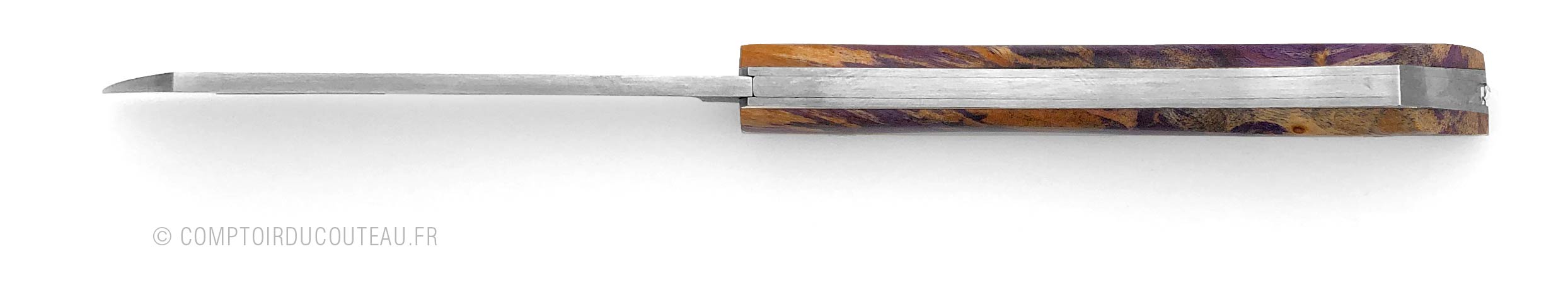 couteau Arca Andrea Manche en chêne stabilise Purple vue dessus