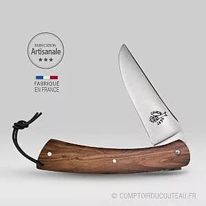 couteau camembert manche noyer ouvert