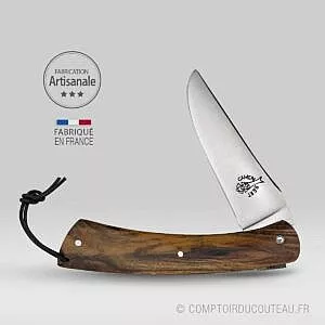 couteau camembert manche pistachier ouvert