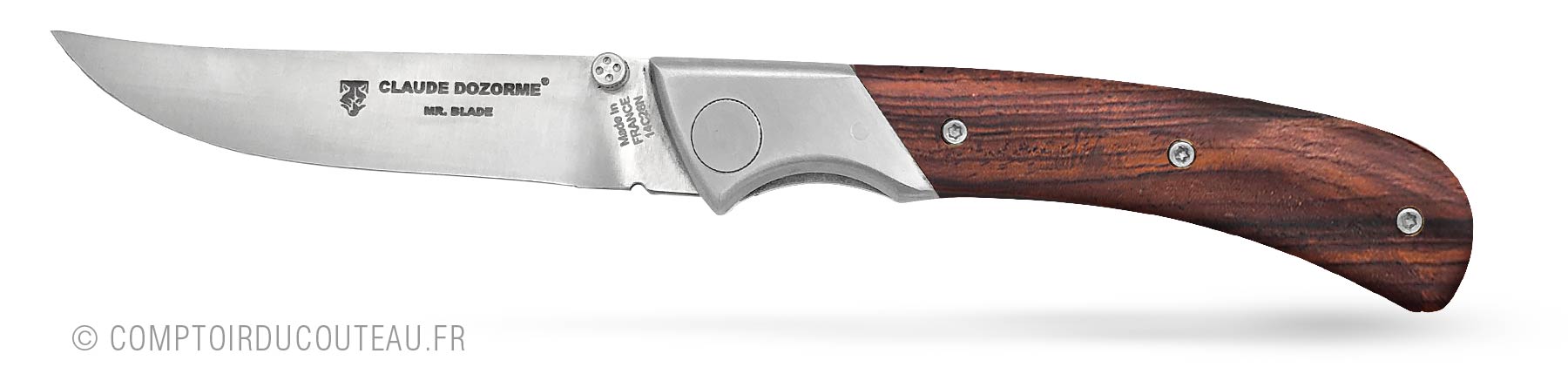 le couteau de chasse manche en bois de vallernia par claude dozorme