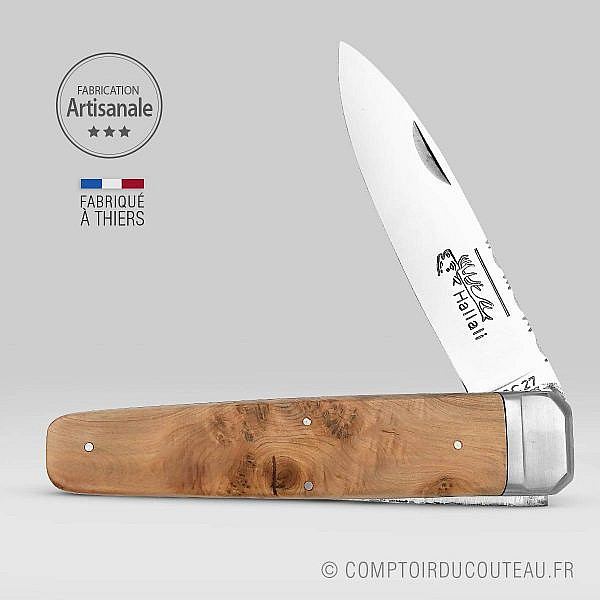 couteau chasse hallali doris chastel genevrier 14 cm ouvert