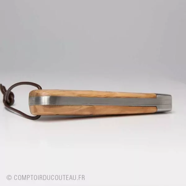 couteau breton armor bois olivier médaillon triskel