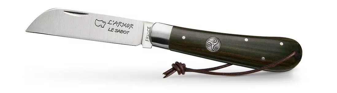 Couteau Armor bois de Palo Santo médaillon triskell