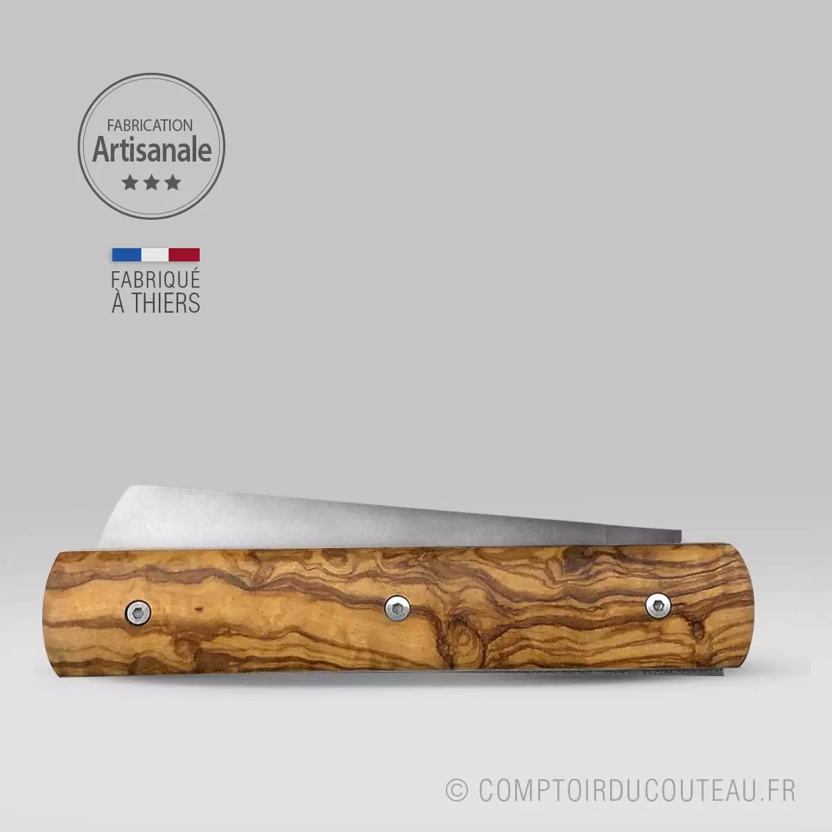 couteau le 20/20 par le fidèle manche olivier