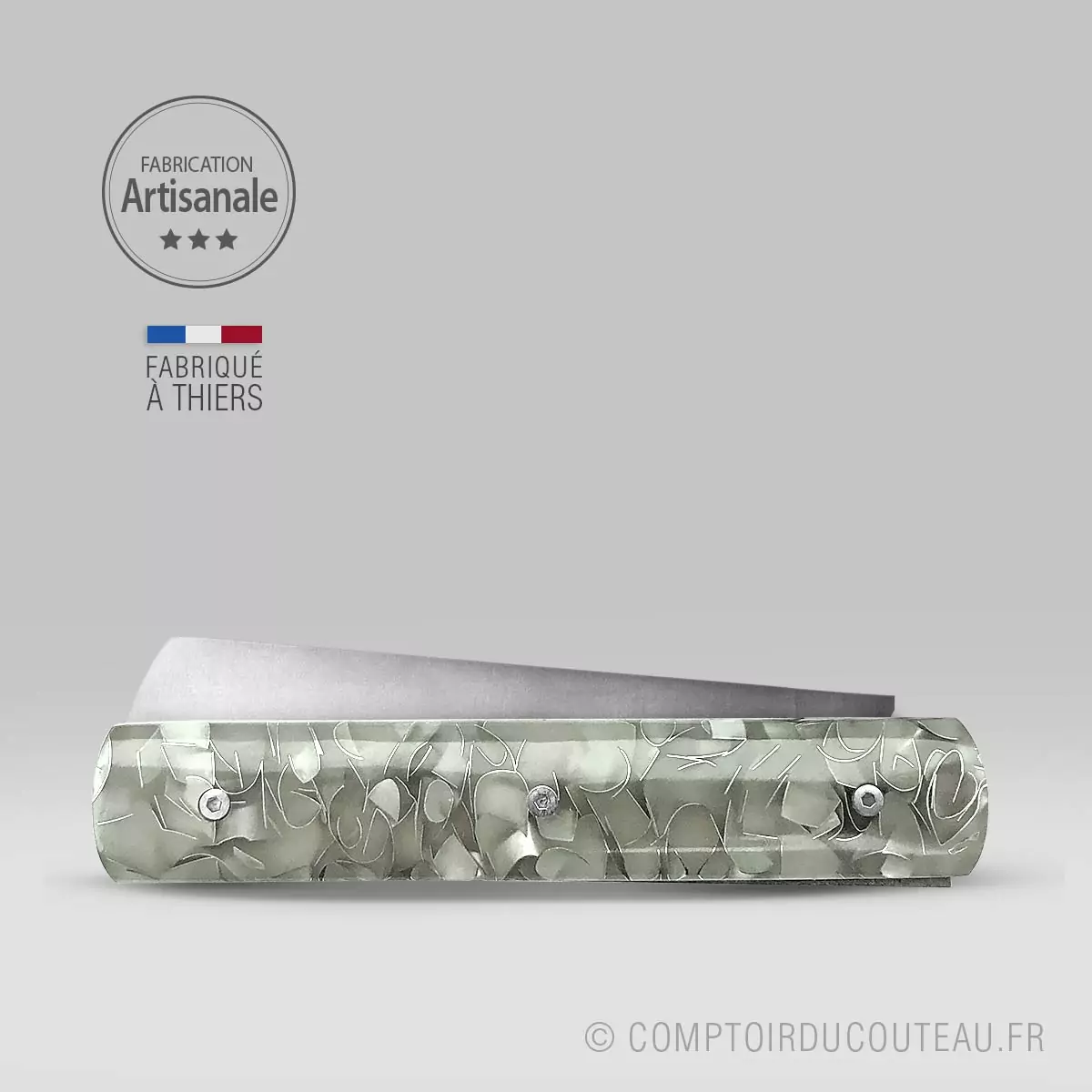 couteau le 20/20 manche phosphorescent spark le fidèle