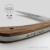couteau le kaban manche bois de noyer guilloché