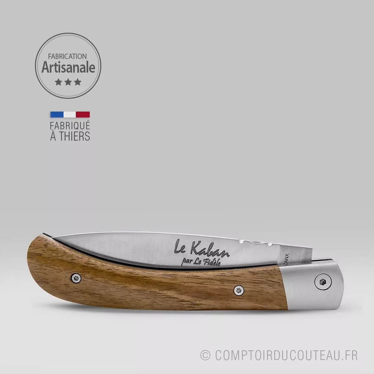 Couteau le Kaban® Manche en bois de Noyer – Image 2