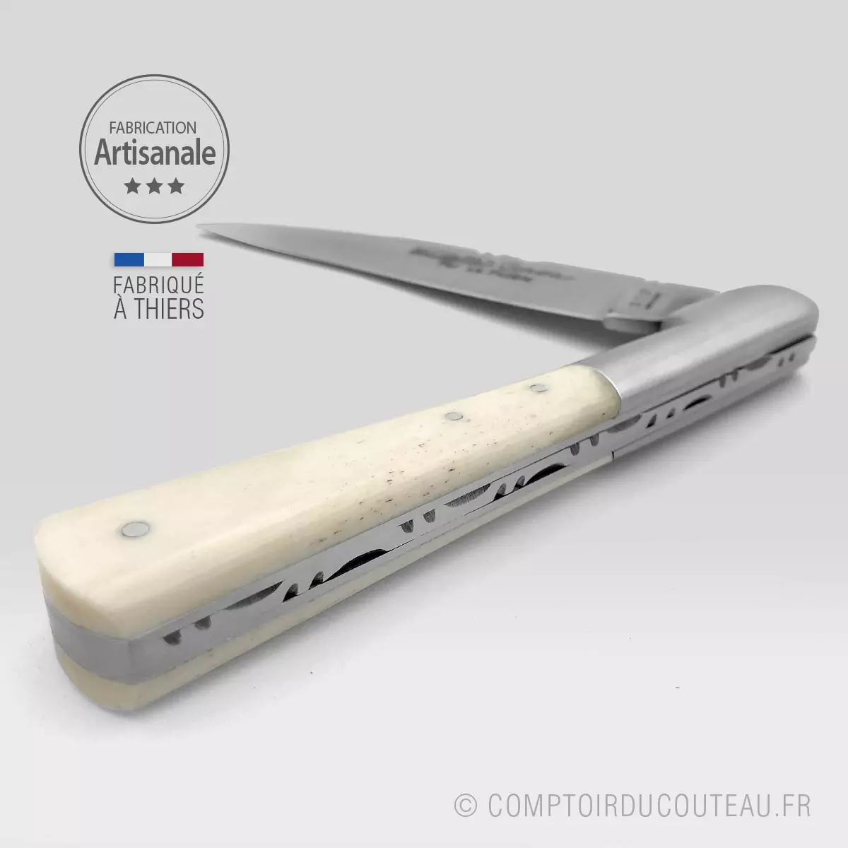 couteau vendetta corse manche os detail