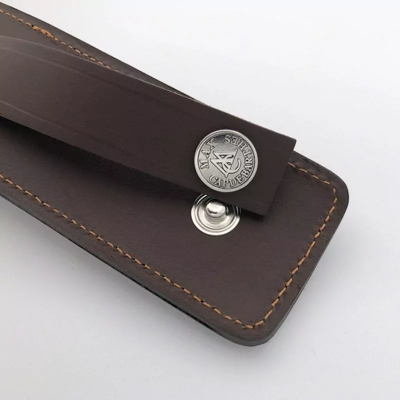 etui le france cuir pour couteau pliant 11/12 cm detail