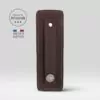 etui le france cuir marron pour couteau pliant 11/12 cm dos