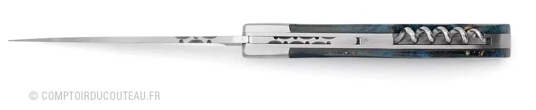 kaban couteau breton marronnier bleu avec tire bouchon