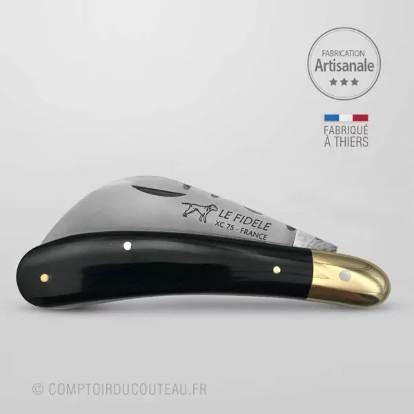 petite serpette jardinier manche corne
