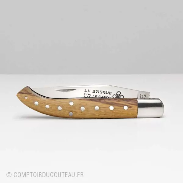 Couteau Basque (Yatagan) Bois de Serpent Clouage Rosette