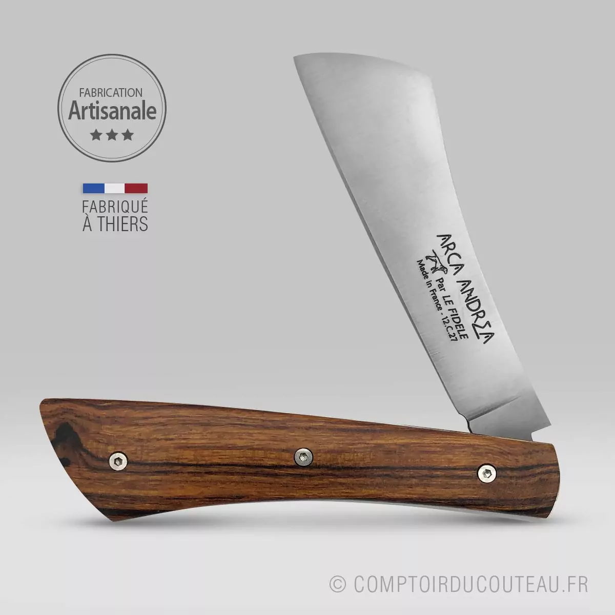 couteau arca andrea manche en bois de fer