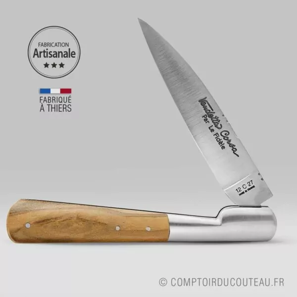 couteau corse vendetta manche en olivier
