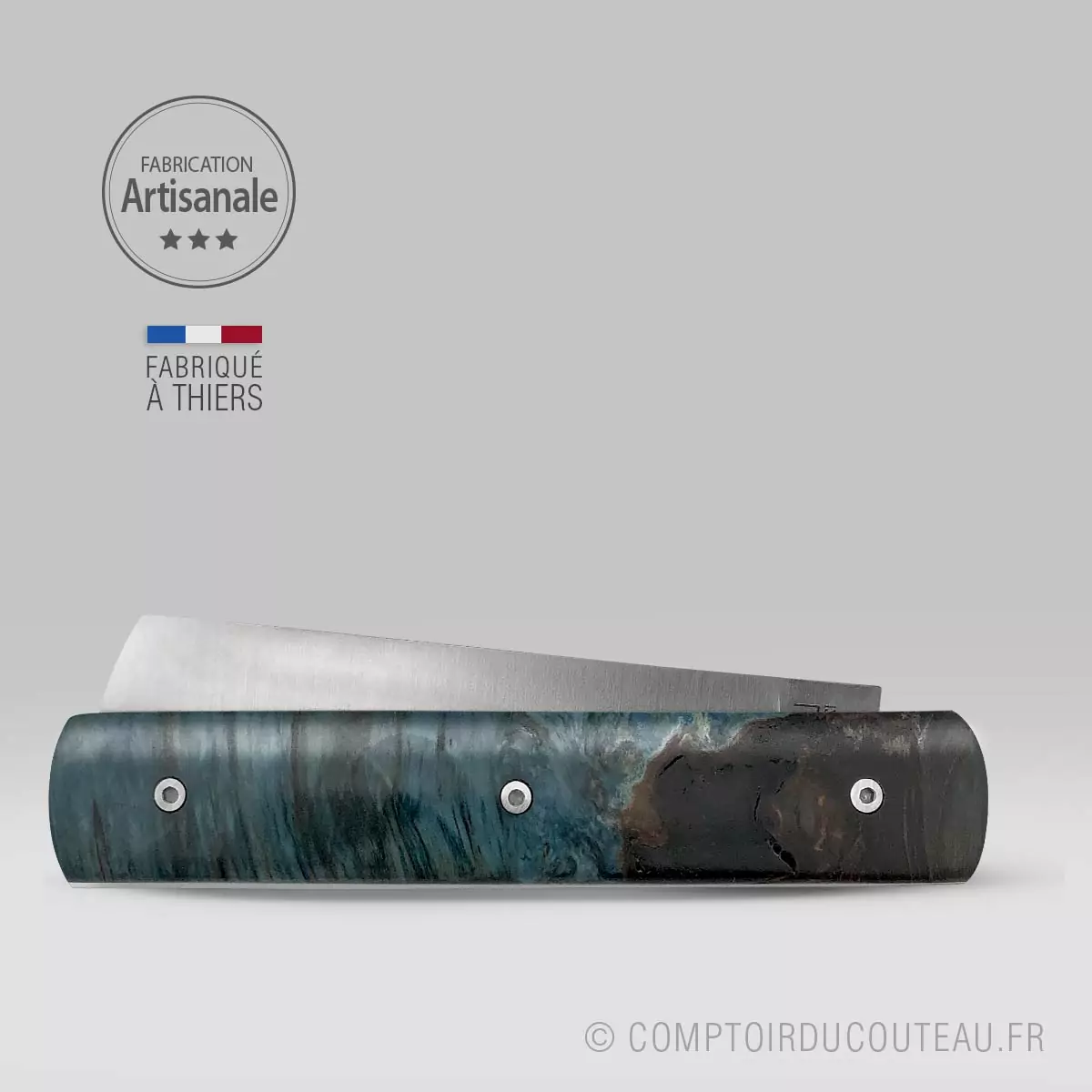 couteau le 20/20 manche marronnier stabilisé le fidèle