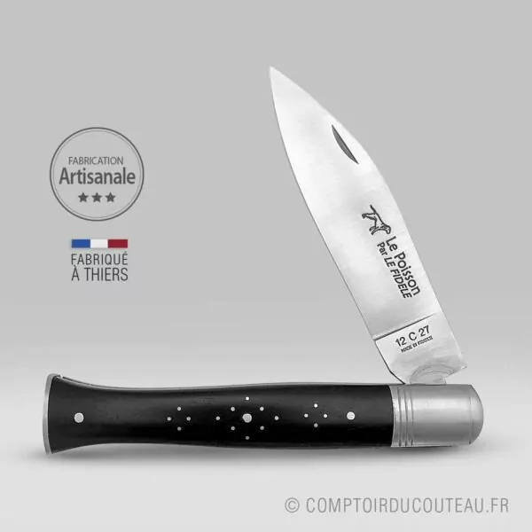 couteau breton le poisson bois ebene