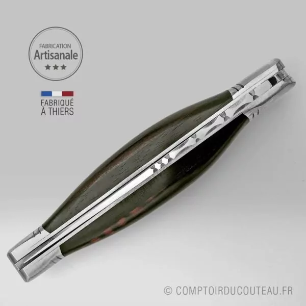 couteau laguiole dodu ebene amourette guilloché main
