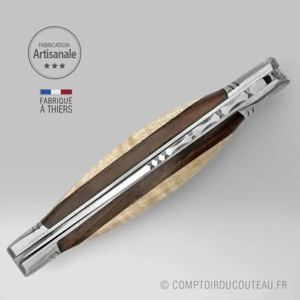 couteau laguiole dodu ebene amourette guilloché main