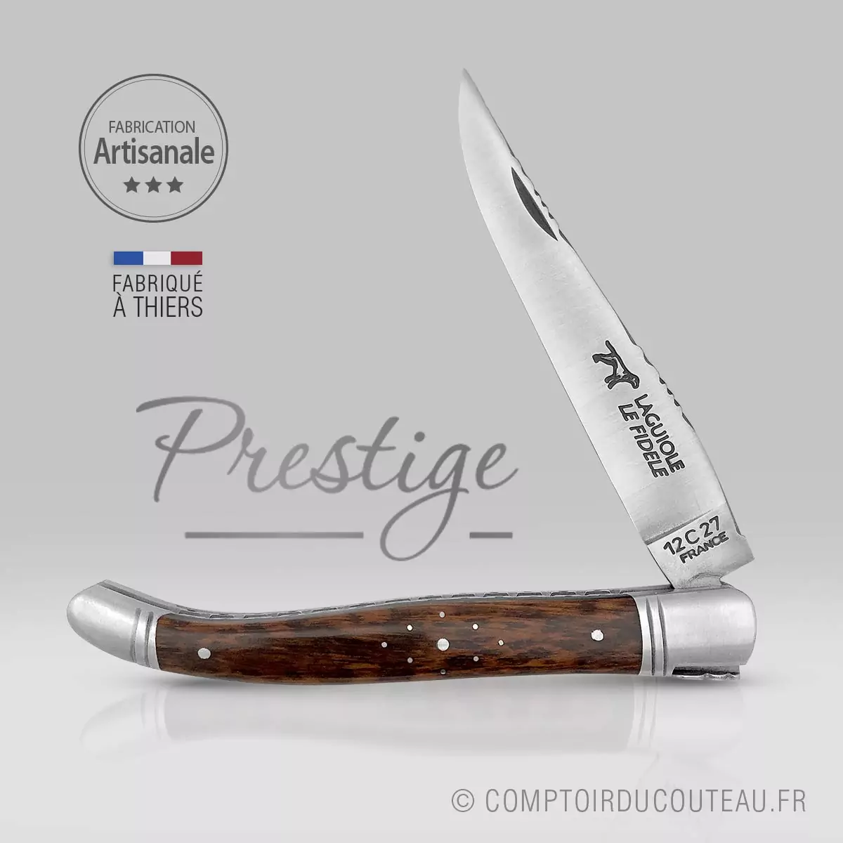 couteau laguiole prestige bois amourette