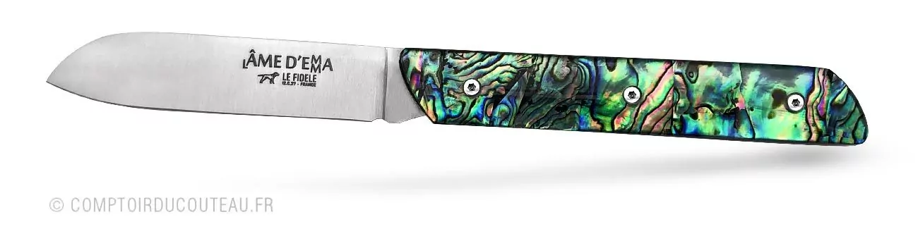 couteau l'âme d'Emma abalone vue profil