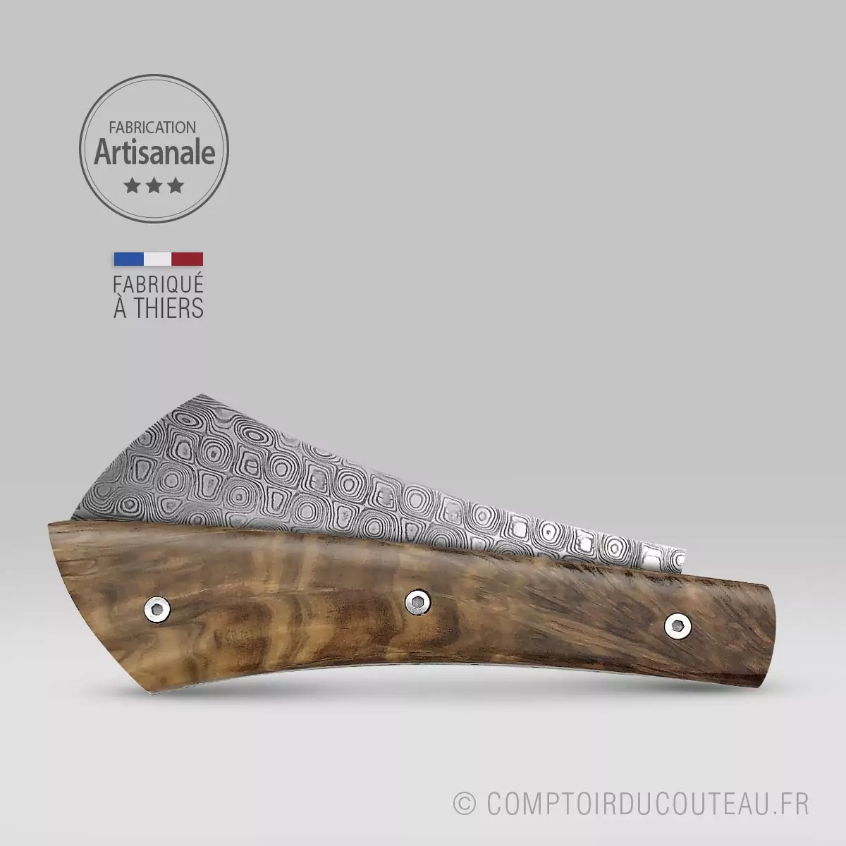 couteau-damas-arca-andrea-loupe-chechene-ressort-guilloche-ferme