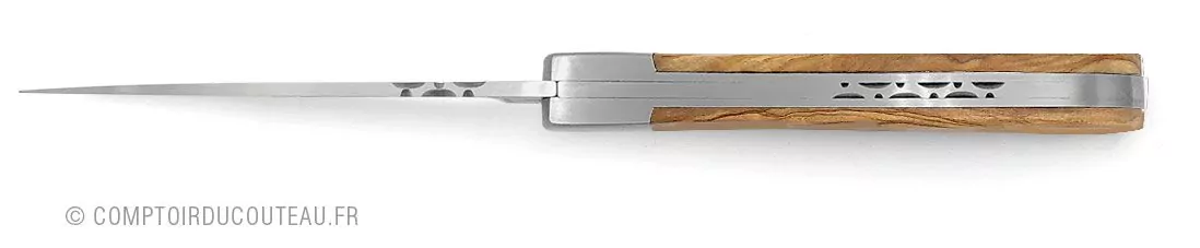 kaban couteau breton manche bois d'olivier