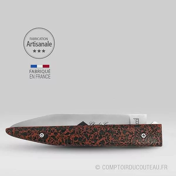 couteau le terril charles canon charbon ardent fermé côté
