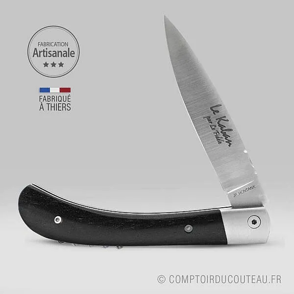 Couteau de Poche le Kaban® Ebène avec Tire-Bouchon – Image 2