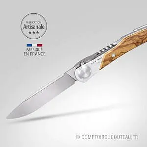 couteau actilam t3 ouvert manche olivier