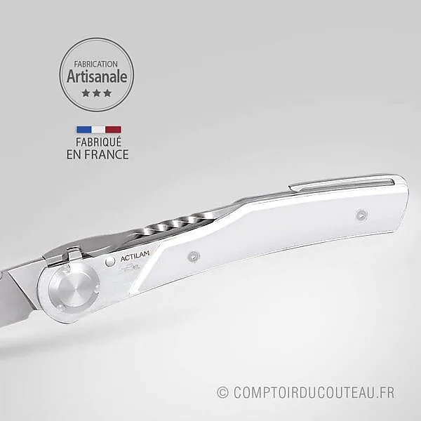 Couteau Actilam T3 – Manche en Corian blanc – Image 3