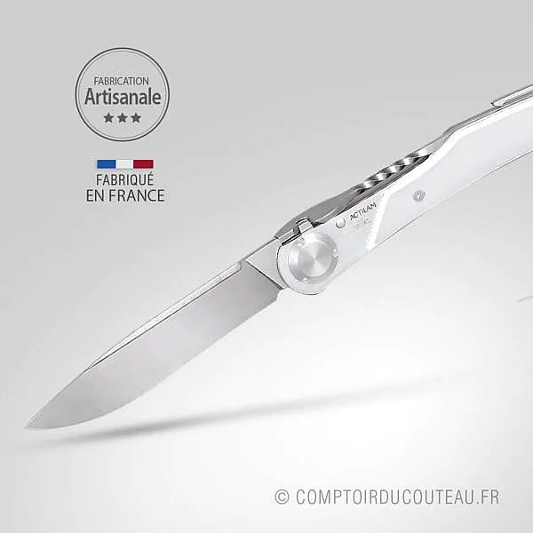 couteau Actilam T3c Corian blanc ouvert