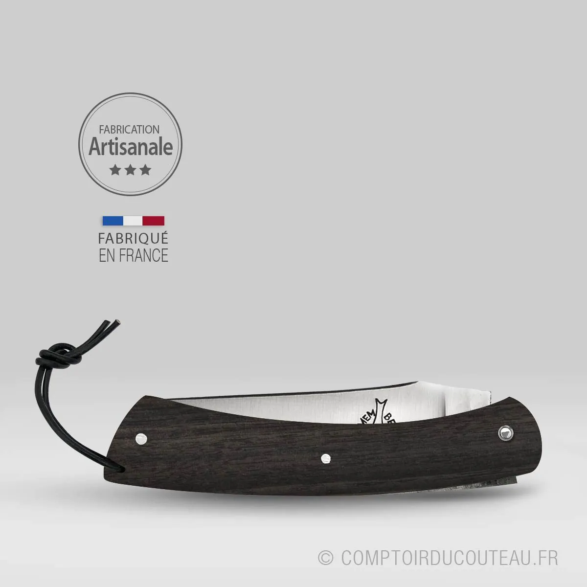 Couteau Le Camembert Plein Manche Ebène – Image 2