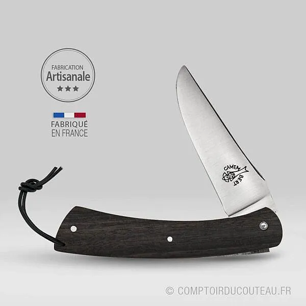 couteau camembert manche ebène ouvert