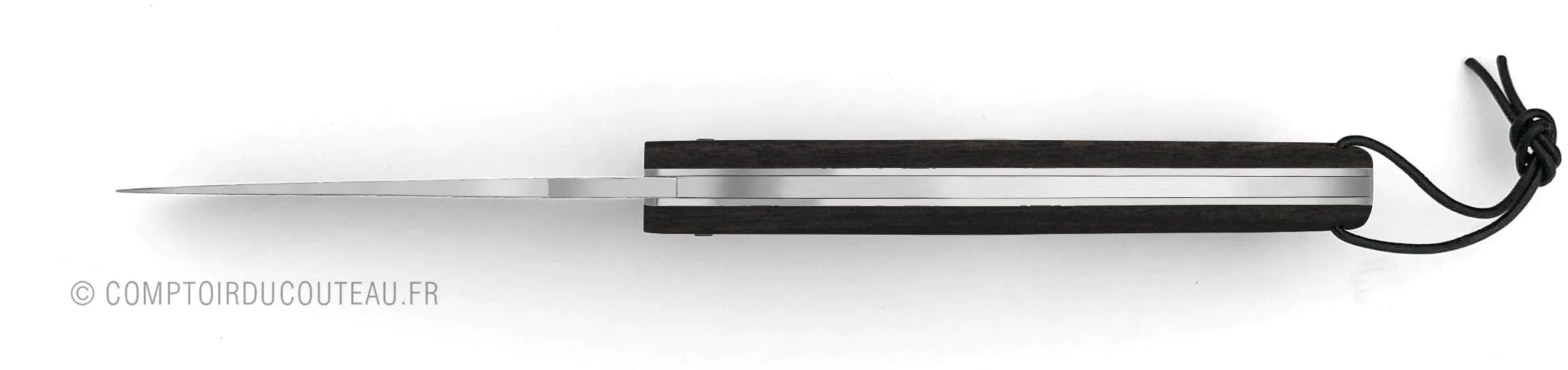 couteau camembert manche ebène vue dessus