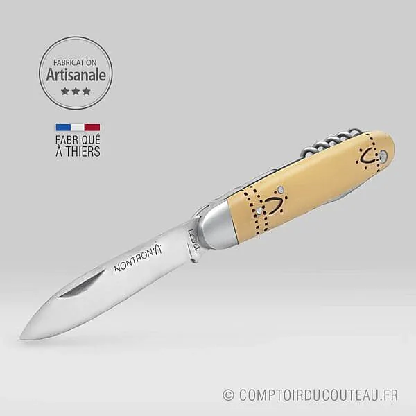 couteau navette Nontron 3 pièces ouvert 3