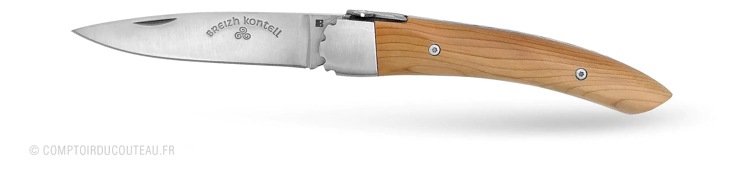 couteau de poche breton le breizh kontell vue de profil