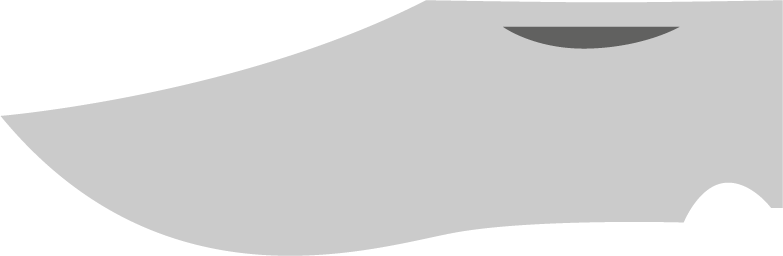 forme de lame clip-point
